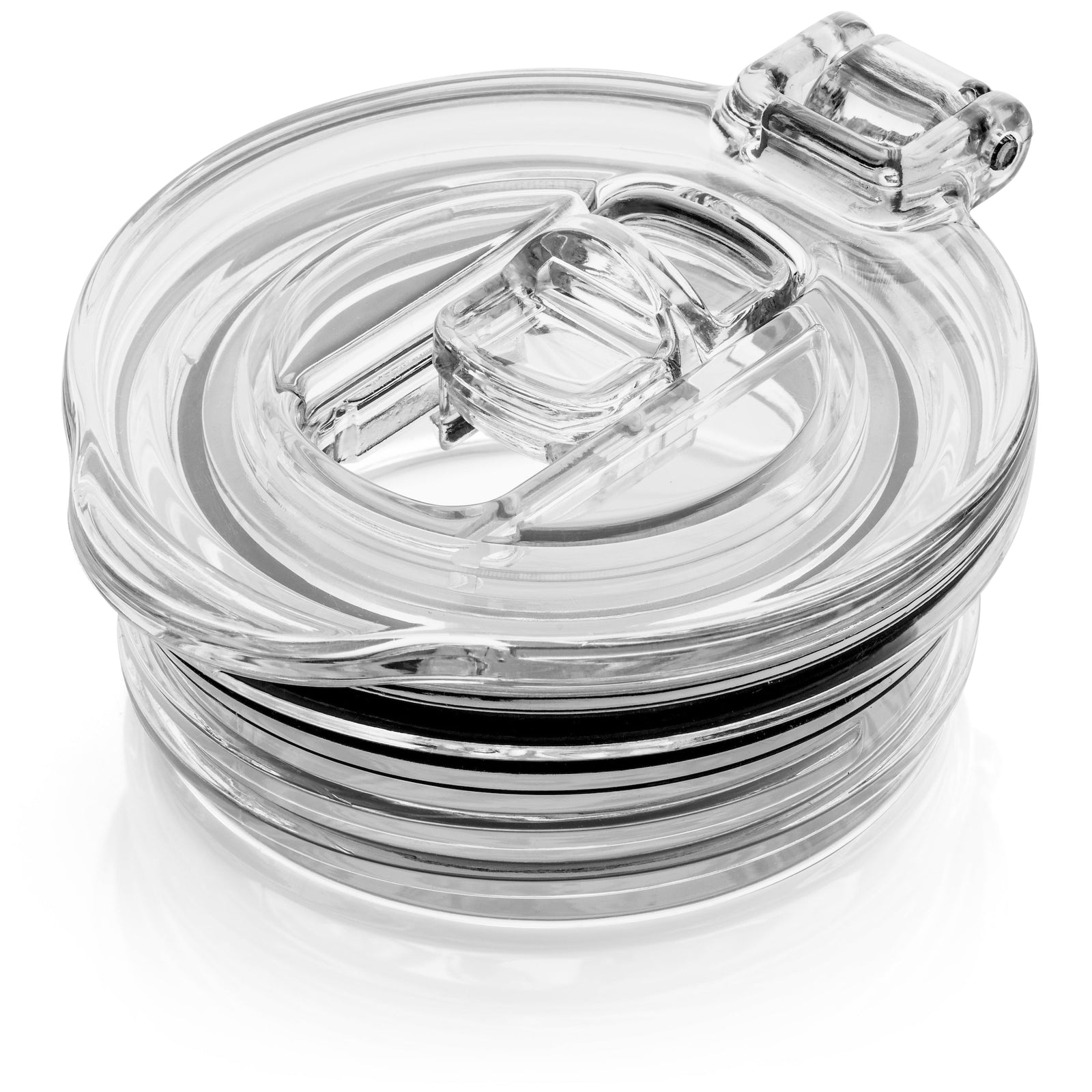 Champagne Flute Straw Lids | (Black, Purple and Clear) - Daily Seal