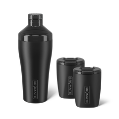 Cocktail Shaker + Rocks Bundle | Matte Black | 22/12oz - Home Care