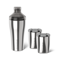 Cocktail Shaker + Rocks Bundle | Polished Stainless | 22/12oz - Clean Daily