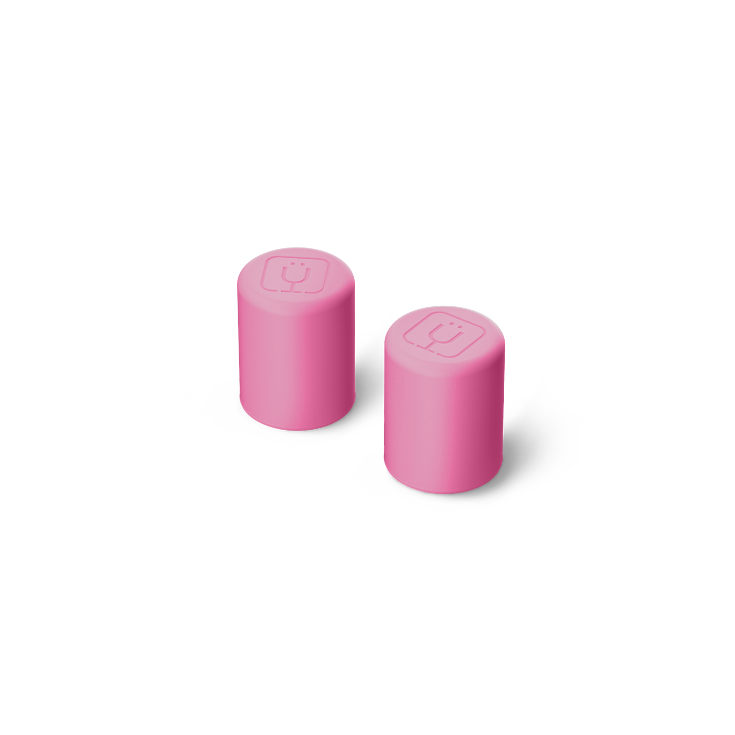 Magnetic Straw Cover | Pink Gingham | 2-Pack - Secure Fit