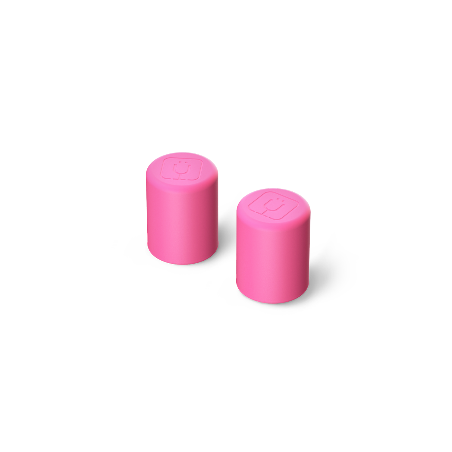 Magnetic Straw Cover | Neon Pink | 2-Pack - Daily Seal