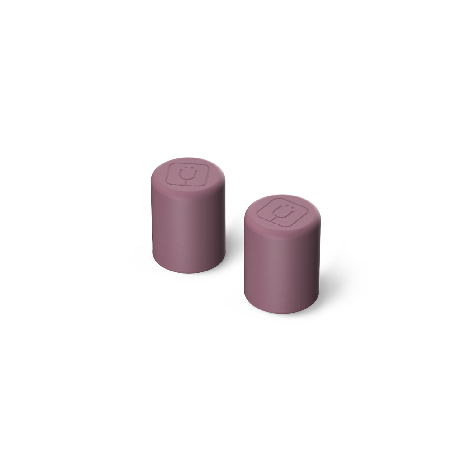 Magnetic Straw Cover | Rose Taupe | 2-Pack - Secure Fit