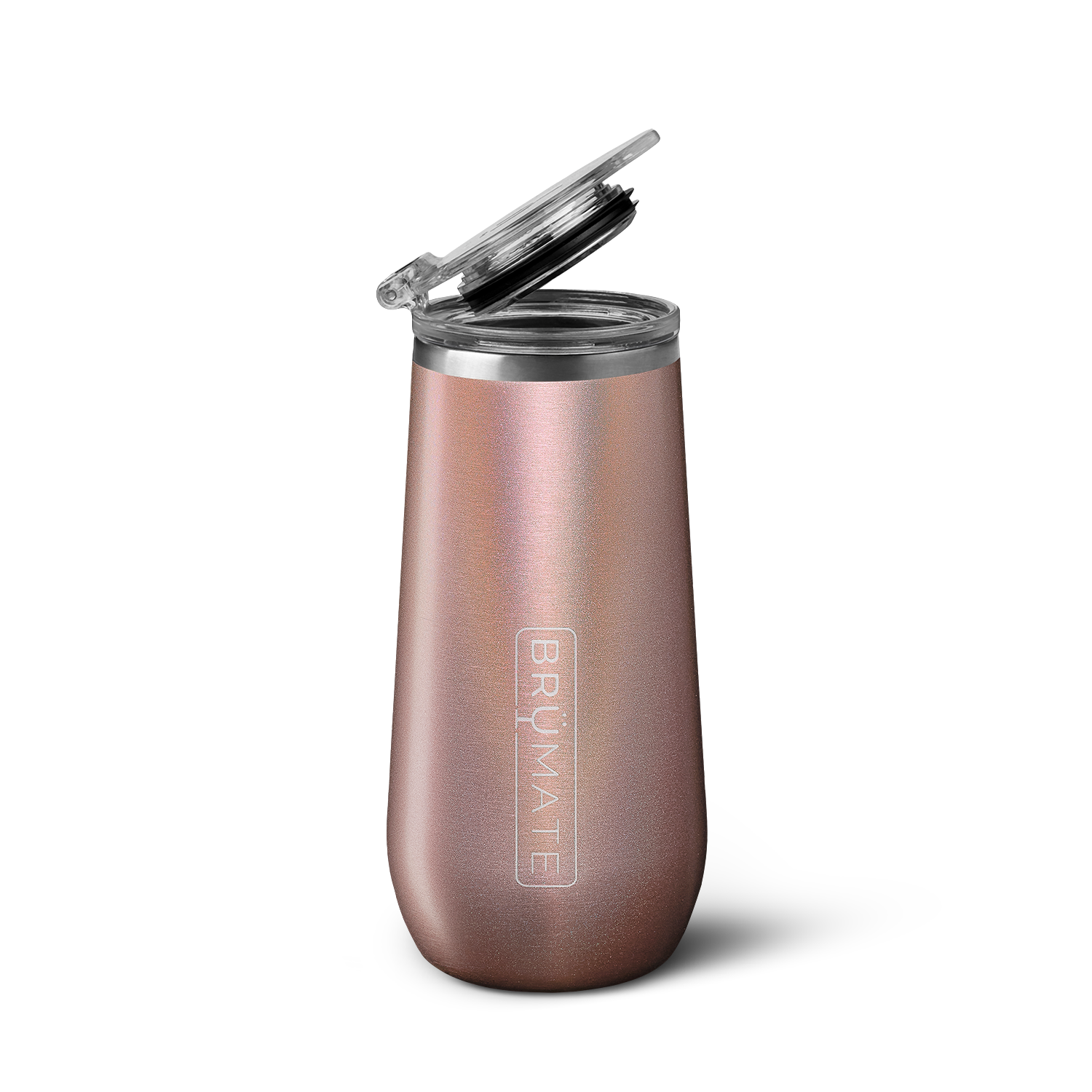 Champagne Flute | Glitter Rose Gold | 12oz - Classic Chill