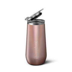 Champagne Flute | Glitter Rose Gold | 12oz - Classic Chill