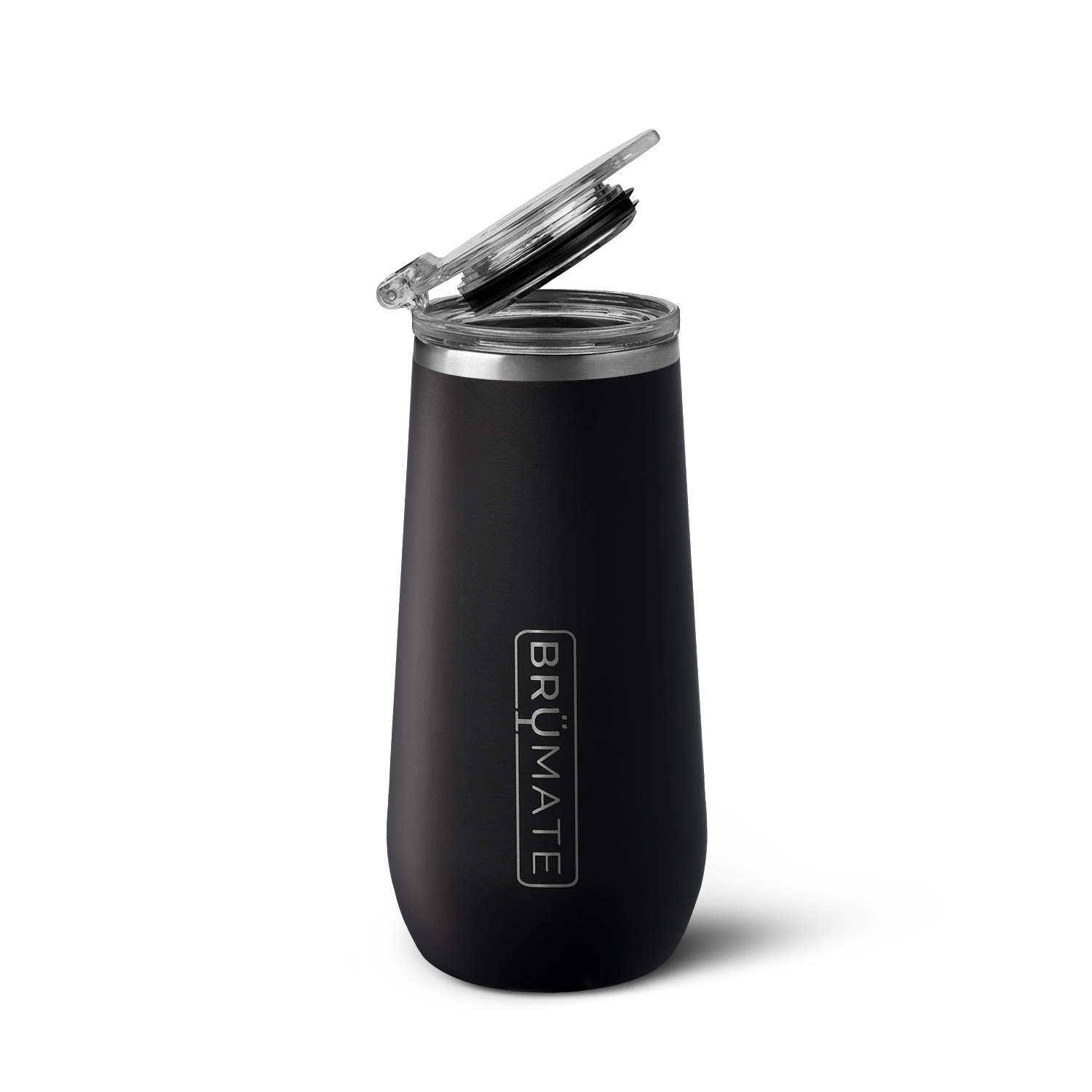 Champagne Flute | Matte Black | 12oz - Clean Routine